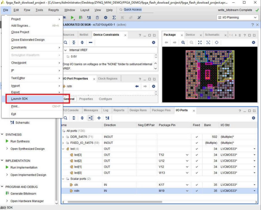 使用SDK固化FLASH代码固化(含工程源码) - 第34张 - FPGA线上课程平台|最全栈的FPGA学习平台|FPGA工程师认证培训 使用SDK固化FLASH代码固化(含工程源码) - 第34张