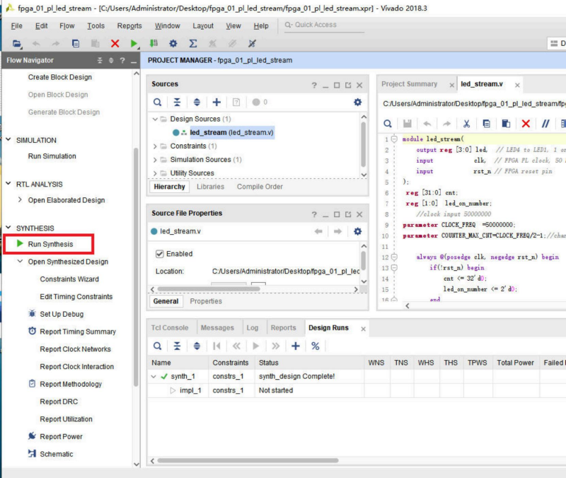 最简单的LED流水灯(含源码) - 第8张 - FPGA线上课程平台|最全栈的FPGA学习平台|FPGA工程师认证培训 最简单的LED流水灯(含源码) - 第8张