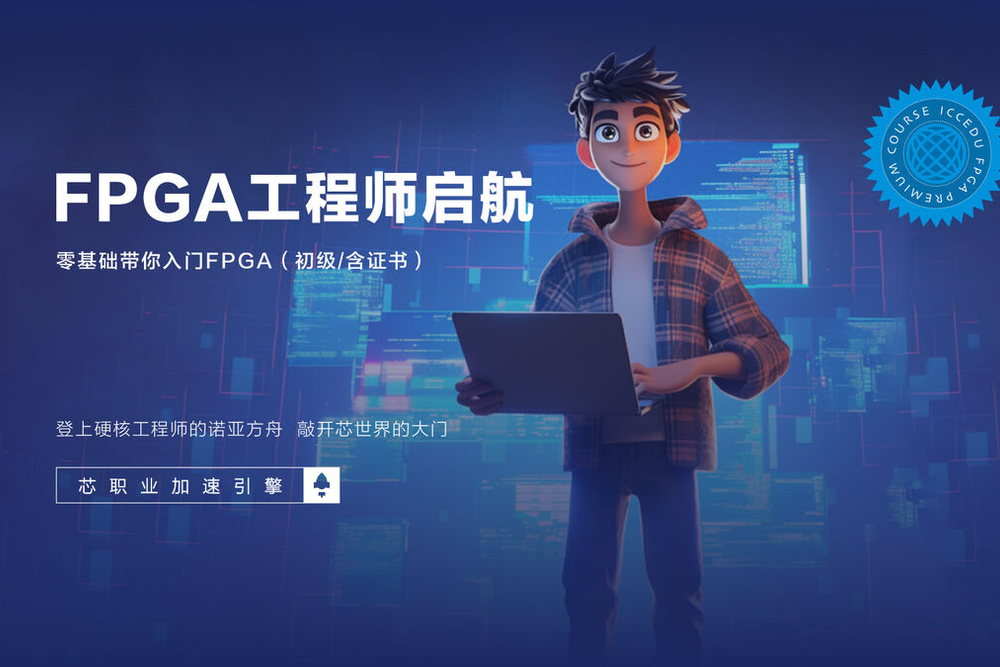 0基础课学FPGA（送板卡+初级证书）